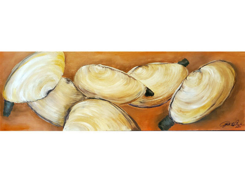 Clams For Sure, Acrylic Painting